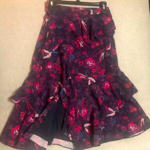 Tanya Taylor Silk MIDI length skirt